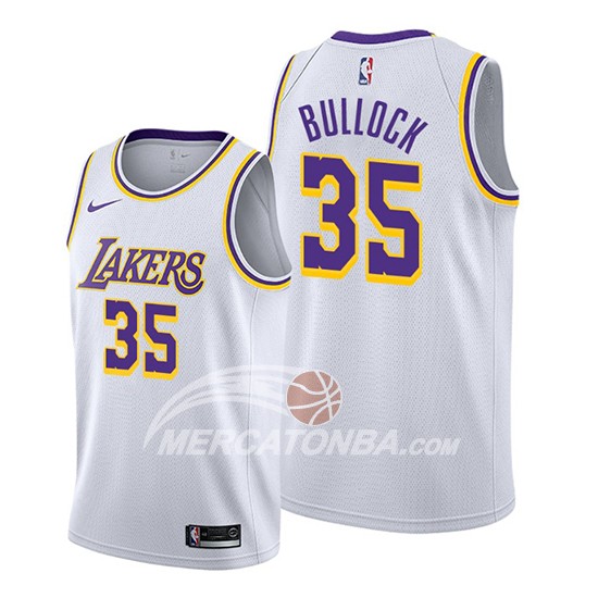 Maglia Los Angeles Lakers Reggie Bullock Association Bianco